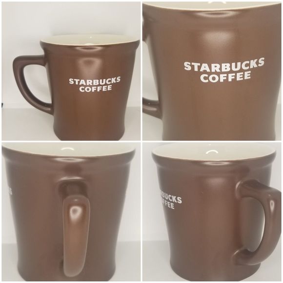 Starbucks Abbey Large Brown Coffee Mugs w/ White 16oz 2008
Set of 2 - Picture 2 of 12